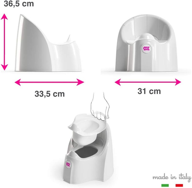 OKBaby Pasha Potty Chair, White - Image 5